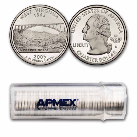 2005-S West Virginia State Quarter Gem Proof 40-Coin Roll