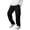 BOP42-Black, variant on Men'S Casual Cargo Pants With Drawstring Hems Elastic Waist Workout Pants Outdoor Hiking Tactical Sweatpants With Pockets Khaki 3XL
