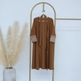 thumbnail image 5 of KAUOD Kids Abaya Muslim Dress Boys Girls Open Front Eid Prayer Thobe Plain Long Sleeve Soft 𝐈slamic Traditional Clothes, 5 of 8