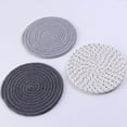 thumbnail image 4 of Sentmoon Potholders Set Trivets Set Cotton Thread Weave Hot Pot Holders Set (Set Of 3) Stylish , Hot Mats,Spoon For Cooking And Baking By Diameter 7 Inches Deals of the Day Clearance Prime, 4 of 5