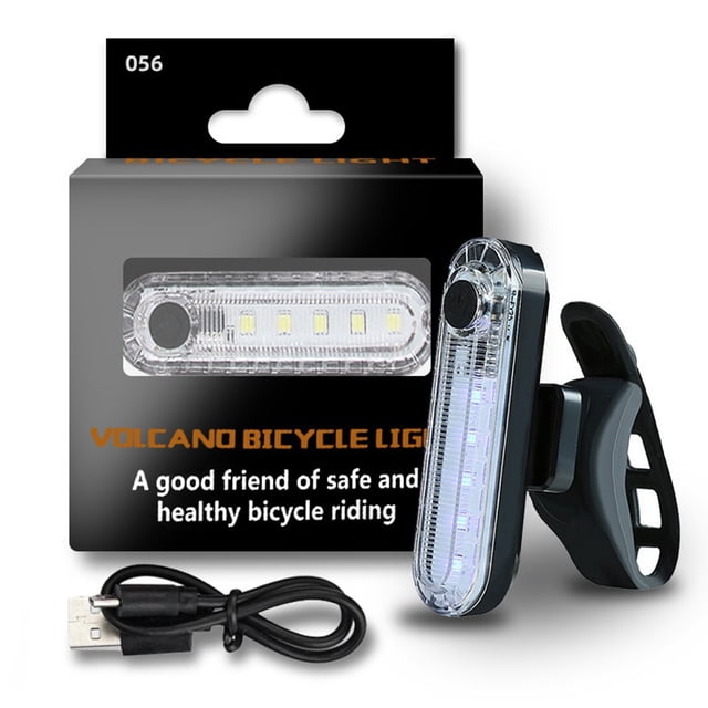 USB Rechargeable Bike Tail Light - 4 Modes, IPX4 Waterproof