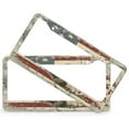 thumbnail image 2 of Vintage USA American Flag Squirrel License Plate Cover 2 Pieces Memorial Day Auto Decorative Frames Cars Protector Cover Holder for Men/Women Quality Aluminum Metal License Plate Frame, 2 of 6