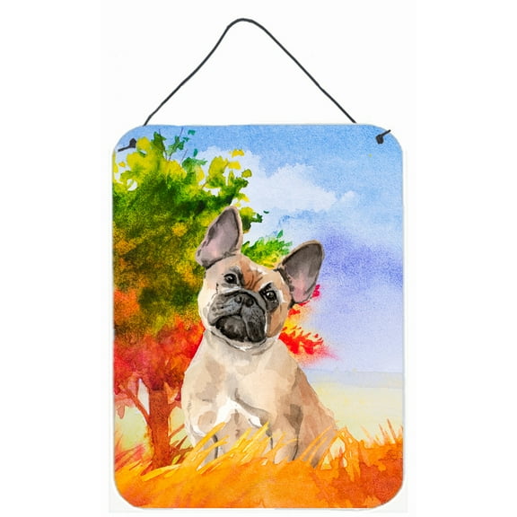 Fall Fawn French Bulldog Wall or Door Hanging Prints