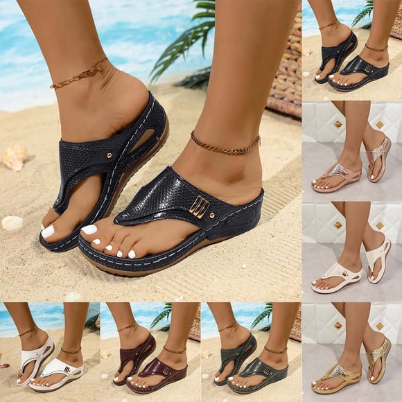 TrendOFT Sandales Pour Femmes Casual Fashion Hollow Out Thick Sole Flip Flop Stylish Closed Toe Comfortable Summer Slides Sandale Plateforme Femme Silver 38