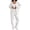 28-White, variant on Women Zip Up Hoodie Jogger Pants Casual Tracksuit Outfit Set XL