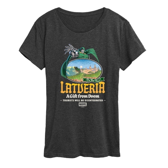 Fantastic Four - Dr. Doom Latveria Destination Tee - Women's Short Sleeve Graphic T-Shirt