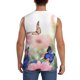 thumbnail image 4 of Balery Butterfly And Flowers Camisetas sin mangas para hombre, absorbe la humedad y protege contra el mal olor.-XX-Large, 4 of 7
