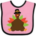 thumbnail image 3 of Inktastic Thanksgiving Pilgrim Turkey Boys or Girls Baby Bib, 3 of 4