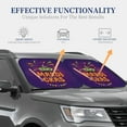 thumbnail image 4 of Daiia Mardi Gras2 2PCS Car Windshield Sun Shade, Foldable Sun Shield for Car Front Window, Auto Sun Blocker Visor Protector Universal for Truck SUV Pickup-Medium, 4 of 7