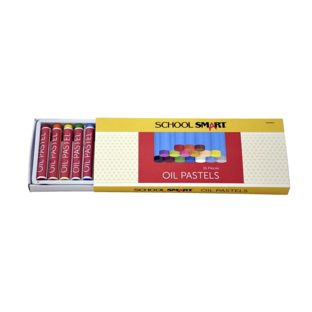 Set de pasteles al óleo School Smart, 16 colores
