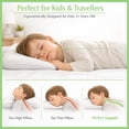 thumbnail image 5 of Kinder Fluff Kids Pillows, 2-Pack, Ages 7+, Soft Hypoallergenic Down Alternative Fill, 300TC Cotton, 16x24 in, Green, 5 of 9
