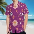 thumbnail image 5 of High Quality Hawaiian Shirts for Men Short Sleeve Aloha Beach Shirt Floral Summer Casual Button Down Shirts Blouses VNCH4P, 5 of 7