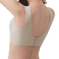 thumbnail image 5 of Women Thick Strap Bra Support Mesh V Neck Seamless Bra Comfy Casual Daily Tops, 5 of 6