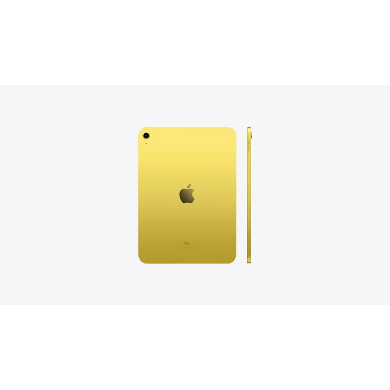 2022 Apple iPad 10.9-inch Wi-Fi 256GB, 10th Gen, Yellow, with