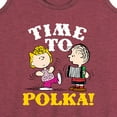 thumbnail image 3 of Peanuts - Time To Polka - Women's Racerback Tank Top, 3 of 6