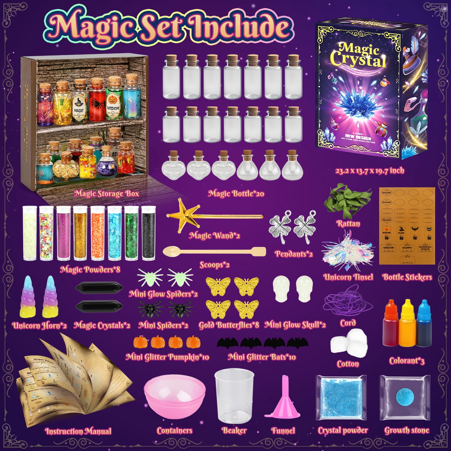 Huge Wave Art Toys Kit for Girls, Upgraded 85PCS DIY Art and Craft Kit, Christmas Birthday Gifts for Age 6 7 8 9 10+ Year Old Kids