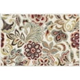 thumbnail image 3 of Deco Transitional 2' x 3' Ivory and Red Polypropylene Indoor Area Rug, 3 of 8