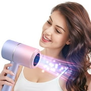 ufeghfjh Lightweight Ionic Blow Dryer, Blue Light Hair Care Gradient Hair Dryer Electric, Hair Dryer Household Constant Temperature Cold and Hot Hair Dryer Silent Hair Dryer
