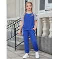 thumbnail image 2 of Arshiner Girls' Casual Sets Short Sleeve T-Shirt Top and Sweatpants with Pockets, 2 of 6