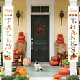 thumbnail image 3 of Decoración de otoño – Decoraciones de otoño para el hogar – Happy Fall Y'all & Give Thanks Porche Banners para decoraciones de cosecha de otoño – Decoraciones de Acción de Gracias para el hogar ER, 3 of 5