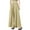 Yellow, variant on Wancir Fashion Womens Casual Solid Color Elastic Loose Pants Straight Wide Leg Trousers With Pocket