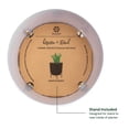 thumbnail image 4 of Bloem Hopson 6" Plastic Cachepot with Metal Stand - Decorative Indoor Planter with Gold Metal Stand, White, 4 of 5