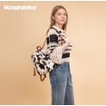 thumbnail image 5 of Montana West Purse Medium Backpack for Women Anti Theft Backpacks with Secured Zipper, COW-Brown, 5 of 6