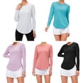 thumbnail image 5 of Women's Loose UPF 50+ Sun Protection Sport Tops Casual Long-Sleeve T-Shirt Tee, 5 of 8