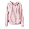 thumbnail image 4 of Neewe Womens Hoodies Casual Loose Long Sleeve Drawstring Pullover Sweatshirts Lightweight Hooded Tops with Pocket, 4 of 6