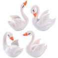 thumbnail image 2 of 4pcs Micro Landscape Decoration Miniature Animal Figurine Simulated Swan Decor, 2 of 8