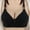 Black, variant on KIHOUT Bra For Women Ladies Embroidered Glossy Comfortable Breathable Bra Underwear No Rims