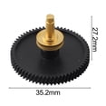 thumbnail image 3 of High-Strength Hardened Steel Extruder Gear for Bambu Lab A1 Mini For 3D Printer gold, 3 of 9