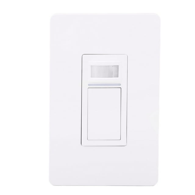 Smart Motion Sensor Light Switch, Wifi Sensitivity Adjustable 2.4GHz Automatic 110-125V Motion Detector Light Switch Standard Wall Panel Sizes For Office