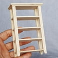 thumbnail image 4 of Rushawy 2pcs Mini Wooden 1:12 Dollhouse Furniture DIY Toys Flower Stand and Cabinet, 4 of 9