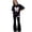 Black, variant on Girls Clothes 2 Piece Cute Bow Print T-Shirt Tops & Flare Pants Spring Summer Outfits Teen Tween Girls Fashion Clothing Sets (Sky Blue-A, 9-10 Years)