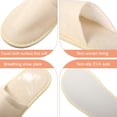 thumbnail image 4 of Zapatillas desechables Geyoga para huéspedes Bulk House, 24 pares, 4 of 7