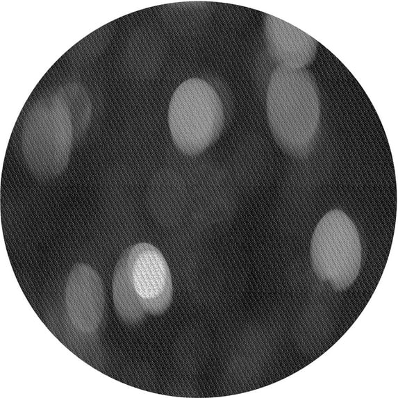 Ahgly Company Indoor Round Patterned Midnight Gray Area Rugs, 7' Round