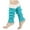 Sky Blue, variant on KyCheLot Leg Warmers for Women Ribbed Fleece Trim Knitted Socks Fall Winter Streetwear