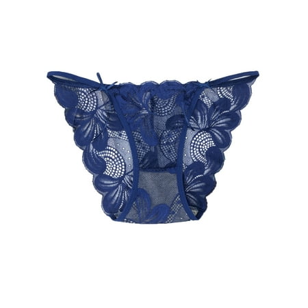 YANHAIGONG Briefs For Women Briefs Women Women s Sexy Underwear Low-Rise Panties Silky Comfy Threaded Lace Body Thong