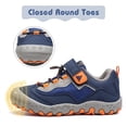thumbnail image 4 of Zapatillas de senderismo Mishansha para niño y niña, azul y naranja, talla 1, 4 of 7