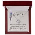thumbnail image 4 of To My Girlfriend When I Look in Your Eyes Infinity Knot Necklace Message Card, 4 of 7