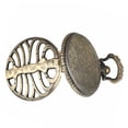 thumbnail image 5 of VIGOROSO Vintage Pocket Watch for Men Women Steampunk 3D Bone Quartz Fob Watches with Chain, 5 of 10