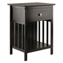 Winsome Marcel 1-Drawer Nightstand, Coffee Finish