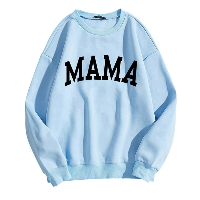 WEAIXIMIUNG Chandails en Molleton pour Femmes Sweat à Capuche Tendance Chandails en Molleton Surdimensionnés Col Rond Manches Longues Pull