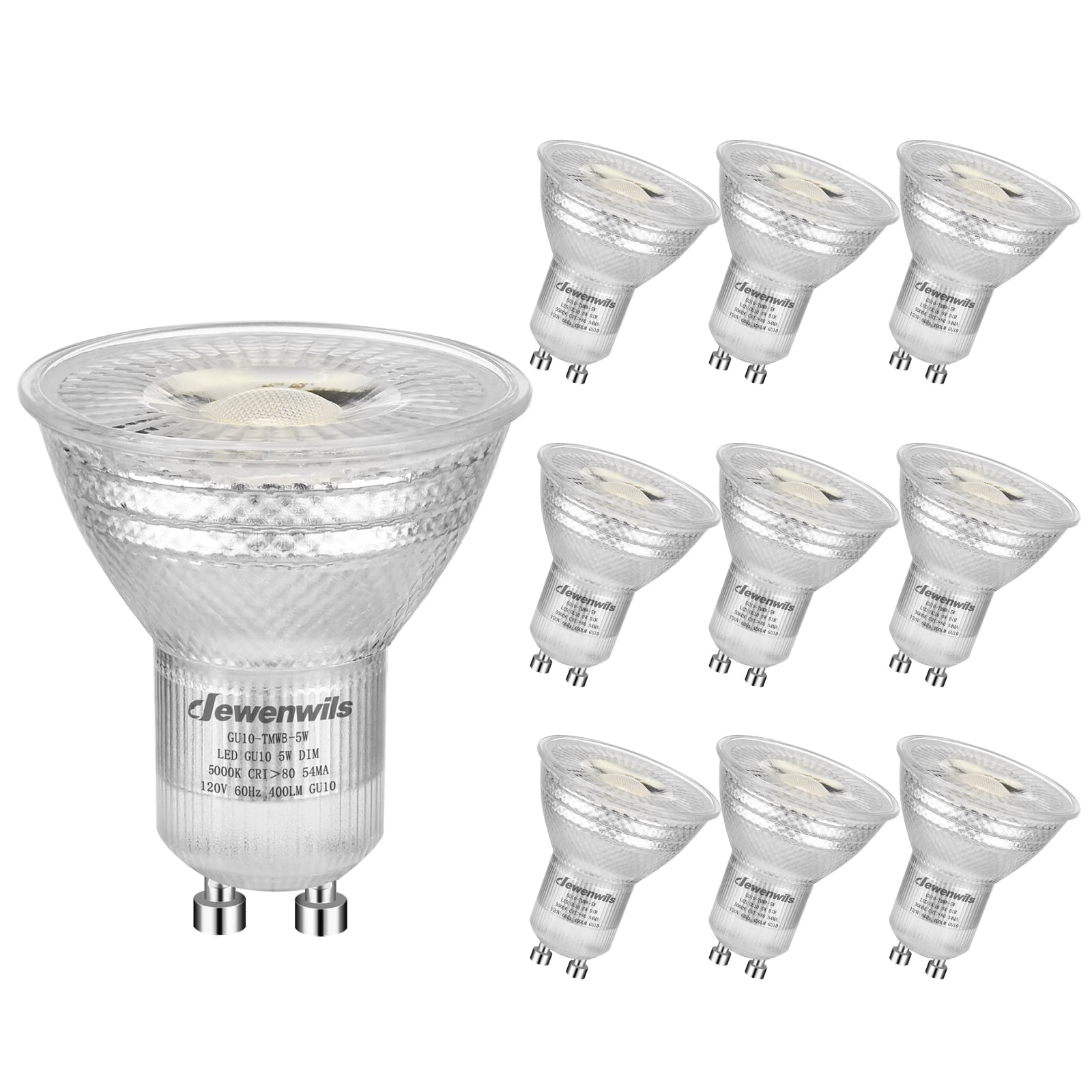 GU10 LED Bulbs 5 Watt Dimmable Light Lamps Warm White Downlights spot light 