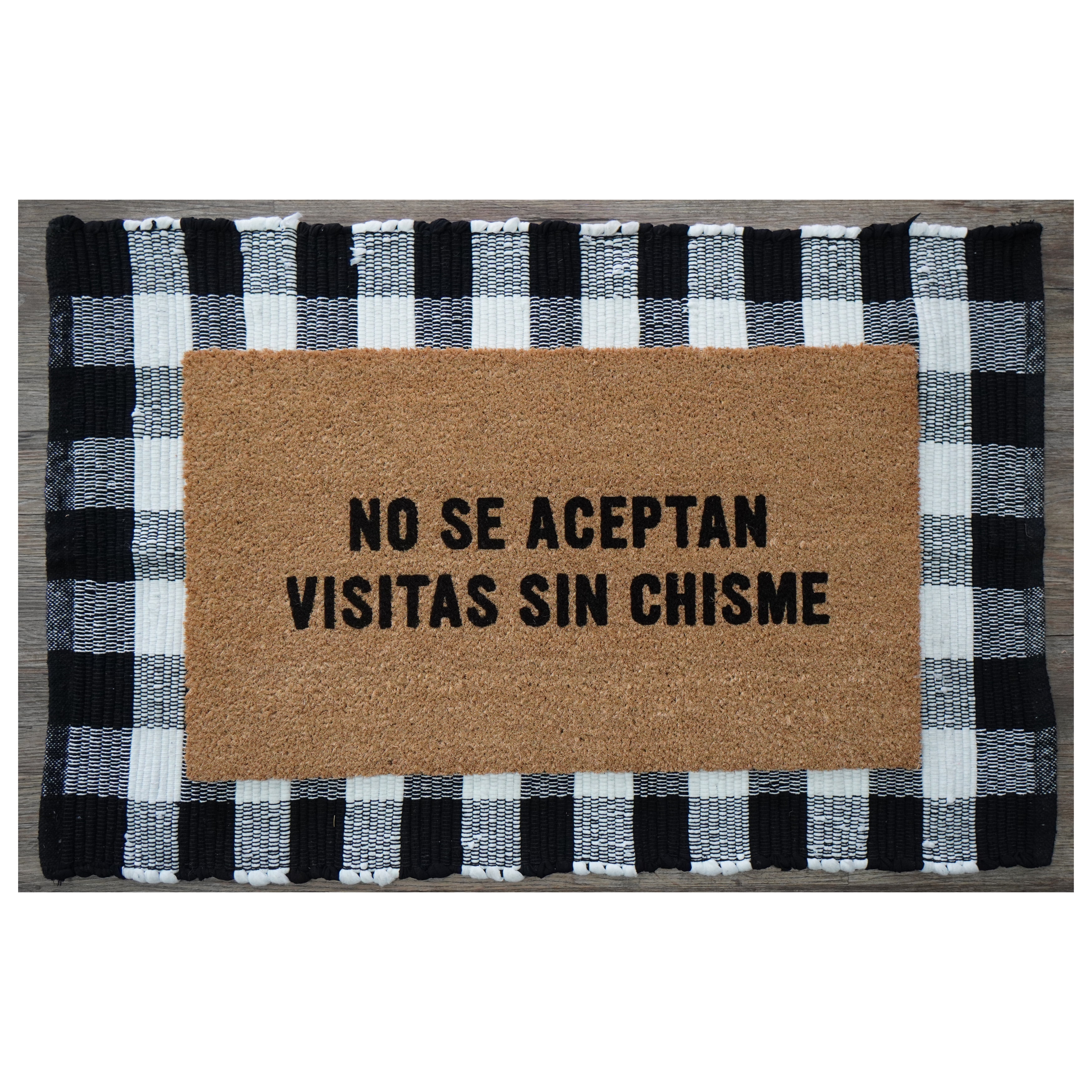Calloway Mills 110772436 No Se Aceptan Visitas sin Chisme Doormat 24" x 36"