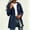 *Navy, variant on ClodeEU Women's Mid Length Full Zip Hooded Jacket,Casual Windproof Coat with Pockets Army Green,Women's Plus L