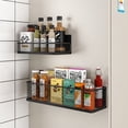 thumbnail image 4 of pitrice Rust-proof Stainless Steel Refrigerator Storage Box With Strong Magnets Orderly And Tidy Sorting Black dwarf Large size, 4 of 6