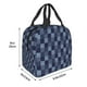 thumbnail image 3 of Easygdp Blue Gingham Buffalo Check Bolsa Térmica Premium - Tela Oxford Impermeable, Gran Capacidad, Bolsillo Frontal, Unisex para Trabajo, Escuela, Actividades al Aire Libre y Picnics, 3 of 8