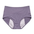 thumbnail image 2 of Inglocry Underwear Women, Leak Proof Reusable Leakproof Comfortable Cotton Briefs Purple 8X-Large, 2 of 8